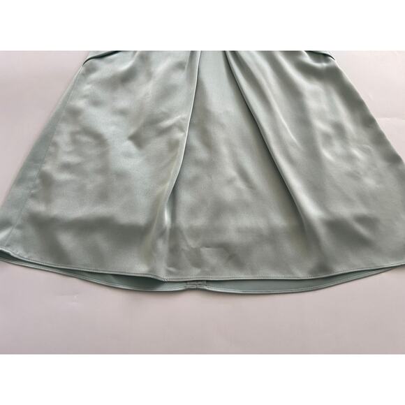 BCBG Pastel Mint Green Strapless Satin Silk Mini Dress Y2K Hoco Formal Cocktail - Picture 10 of 16